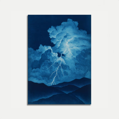 Gewitter Blitz Nacht Poster
