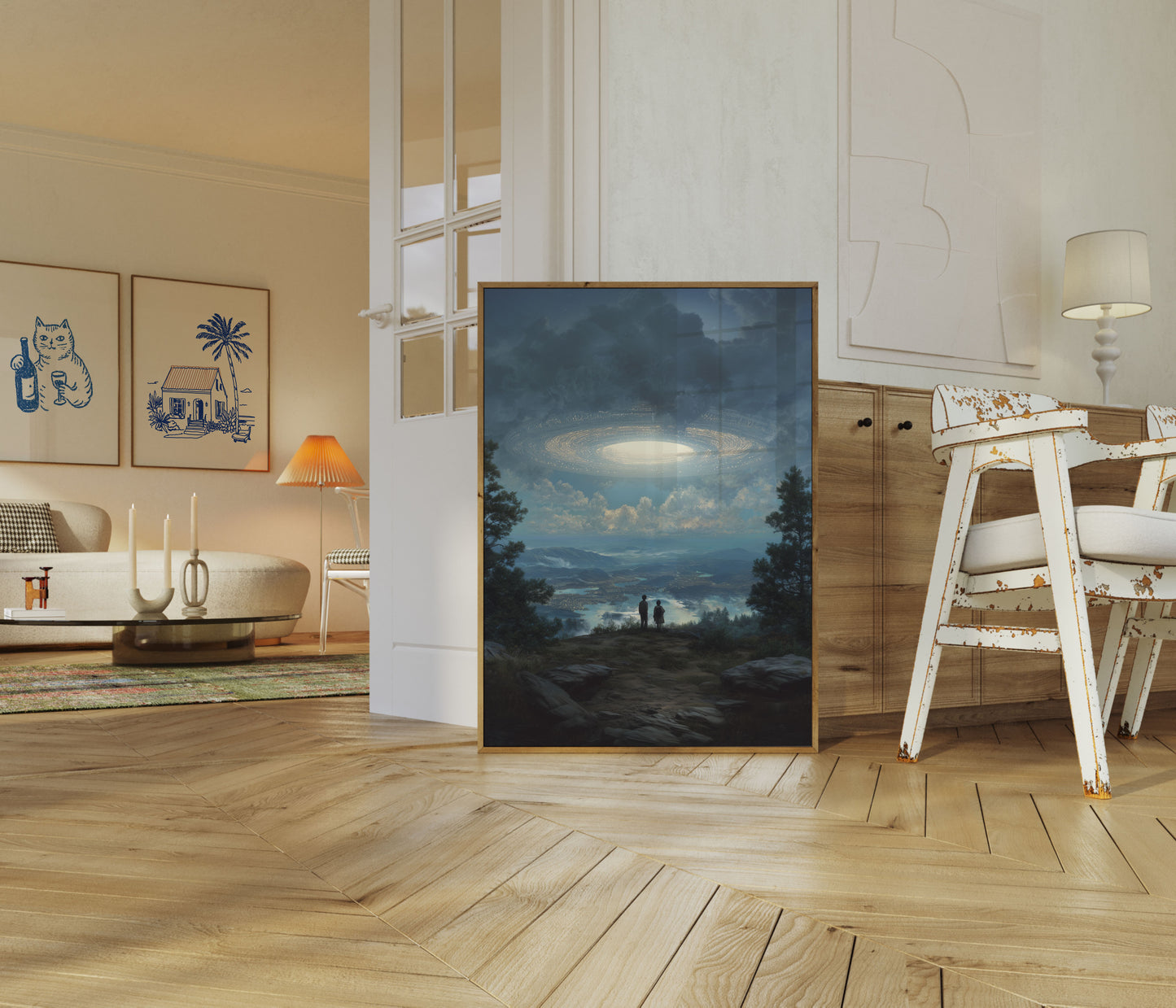 Utenomjordisk Møte Himmel Plakat