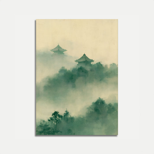 Póster Pagodas de la Montaña Brumosa
