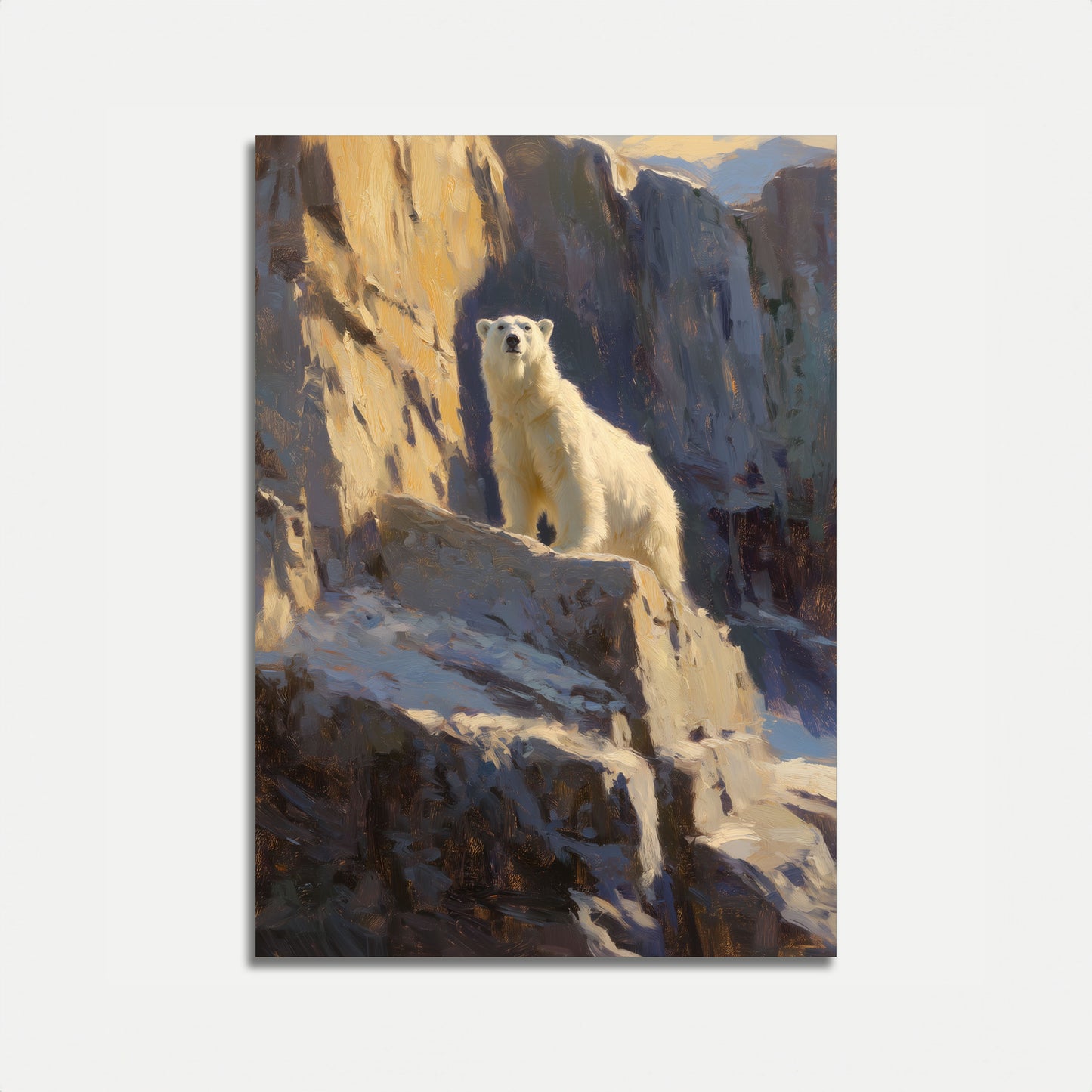 Póster majestuoso del guardián ártico