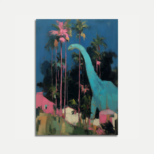 Tropical Dinosaur Fantasy Poster
