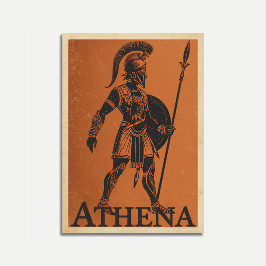 Athena Greek Goddess Warrior Poster