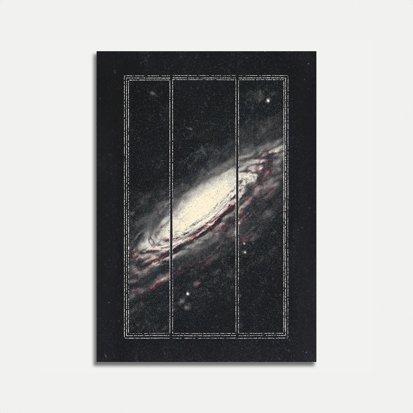 Plakat Galaktyka Spiralna Przez Okno