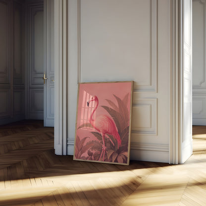 Poster di Fenicotteri Rosa nel Deserto