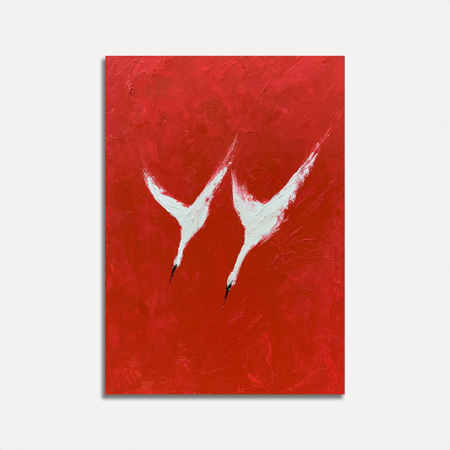 Affiches minimalistes de grues en vol