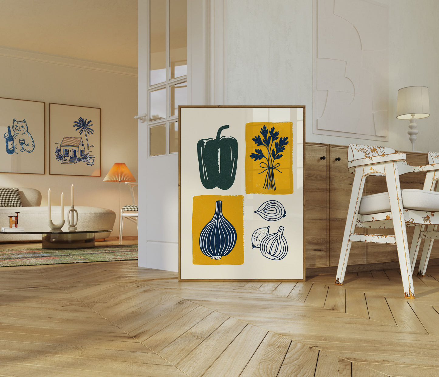 Friske Køkkeningredienser Plakat
