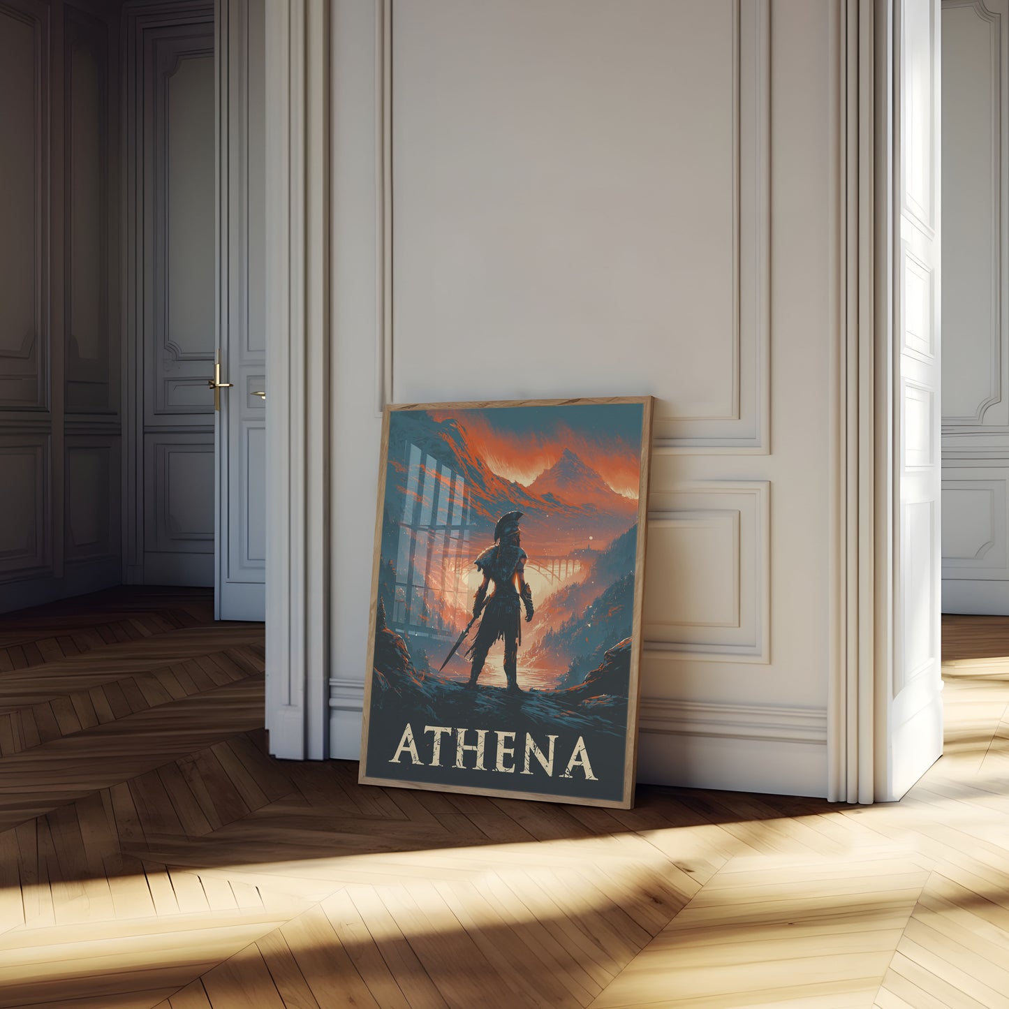 Athena Warrior Guardian Poster