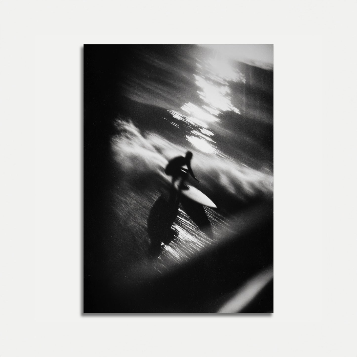 Blurred Motion Surfing Poster