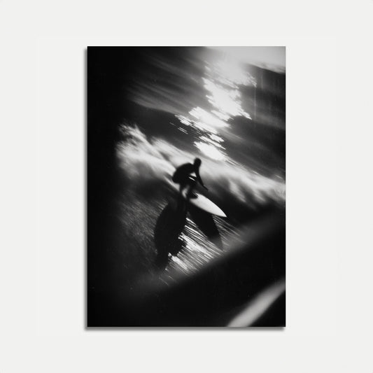 Blurred Motion Surfing Poster