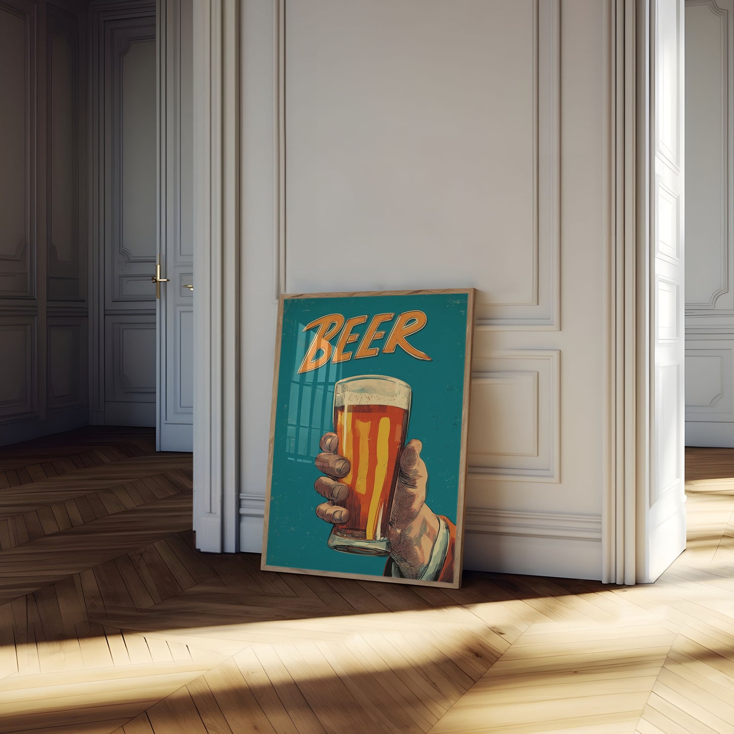 Vintage Beer Toast Poster