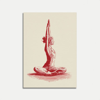 Affiche de yoga et de méditation zen