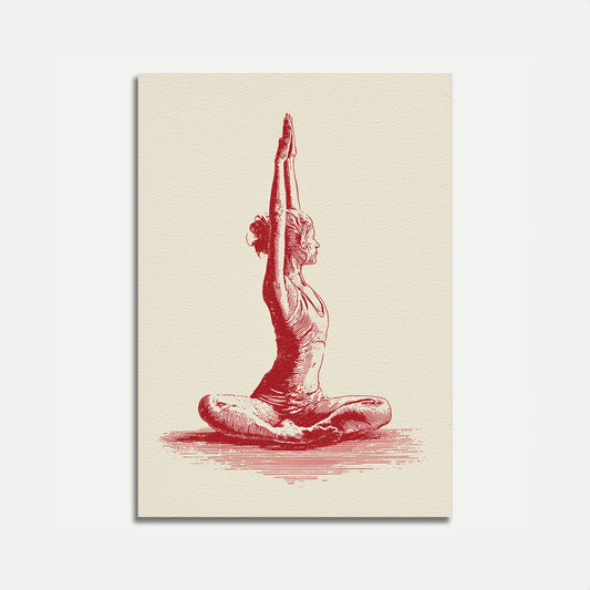Affiche de yoga et de méditation zen