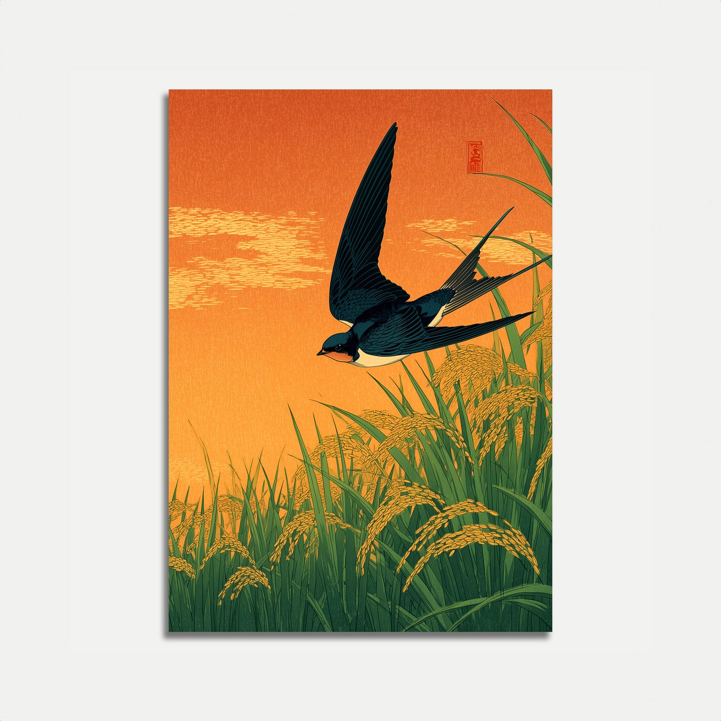 Póster de Golondrina Sobre Arrozales