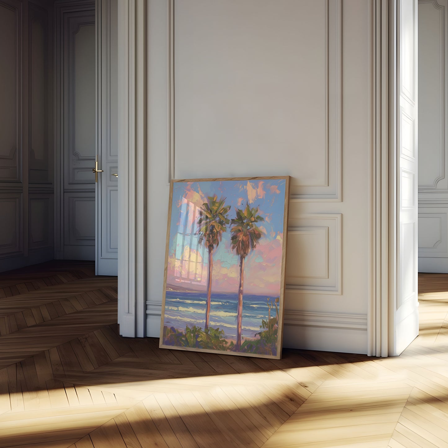 Sunset Palm Beach Serenity Poster