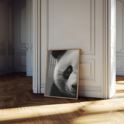 Intense Panda Gaze Poster