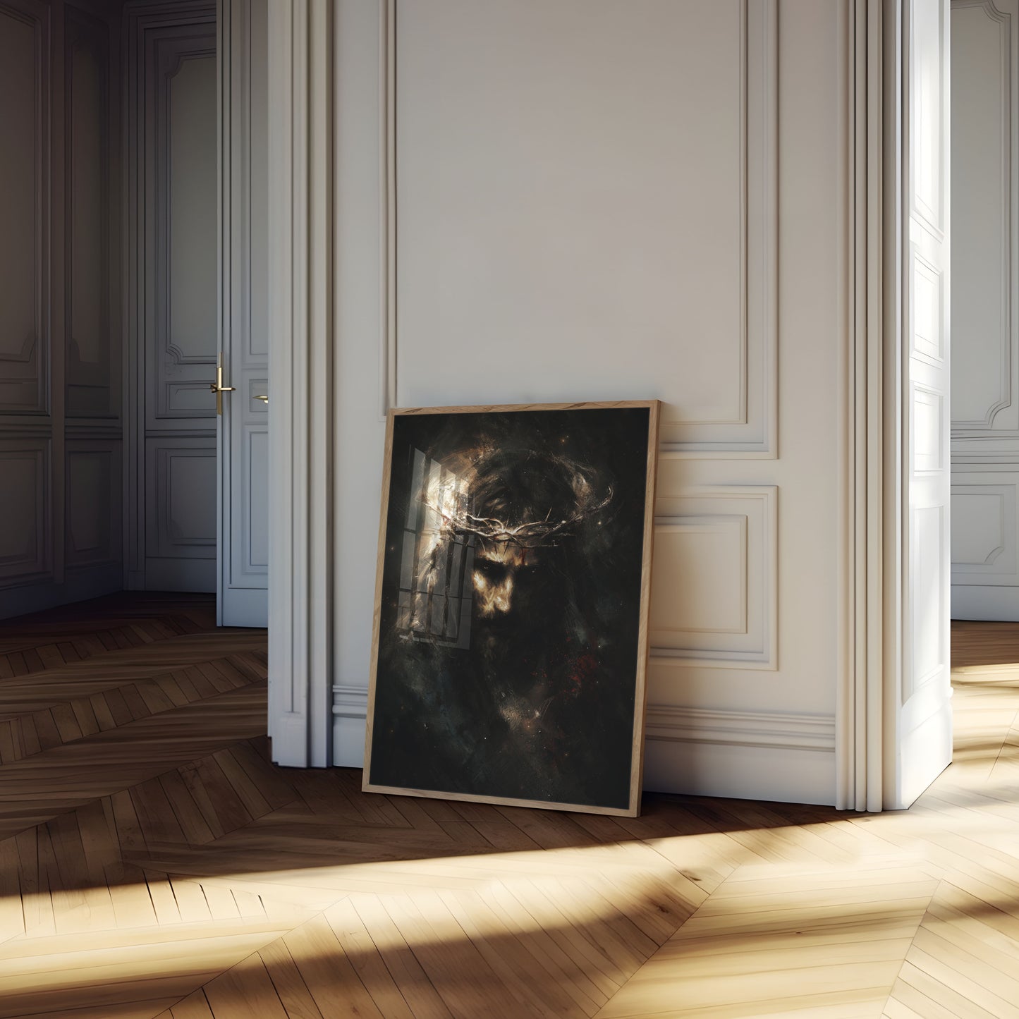 Crucified Savior Dark Art Poster