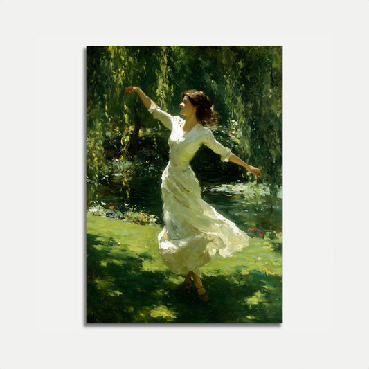 Dancing in Willow Shadows Poster