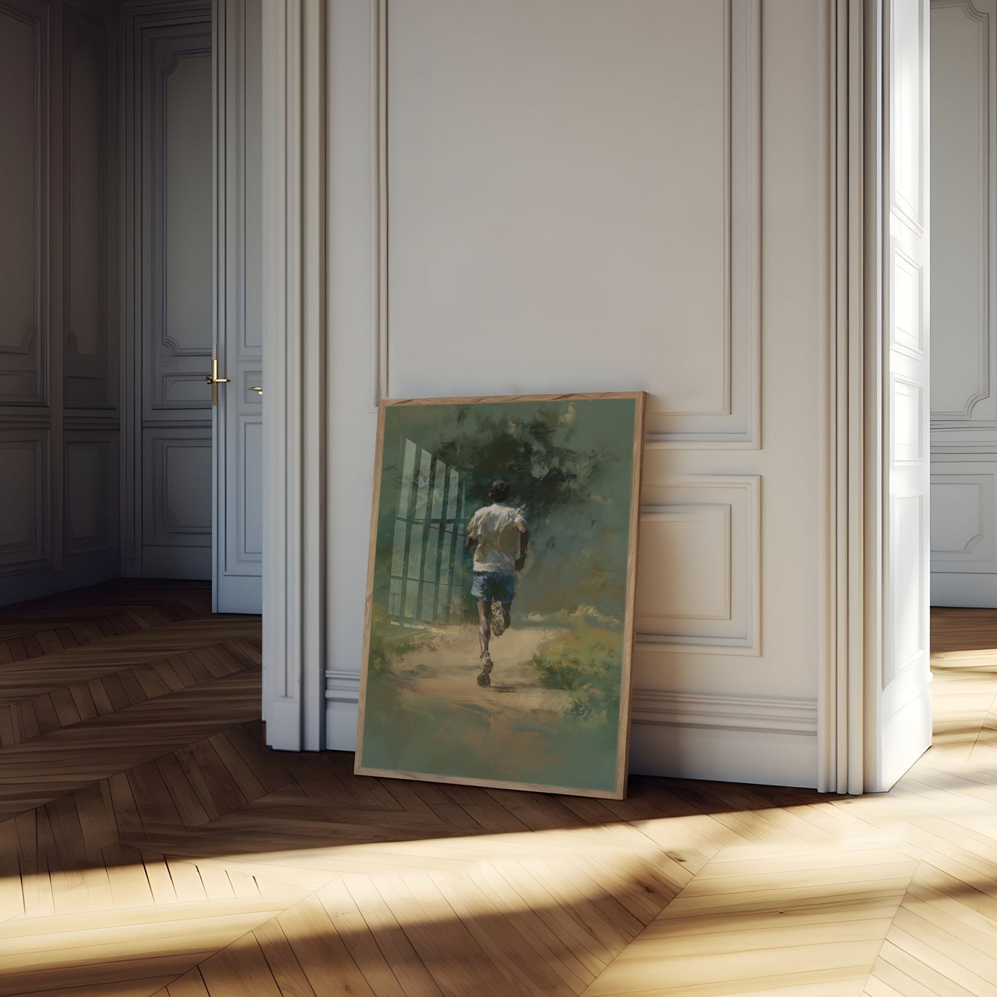 Solitary Runner's Journey Poster