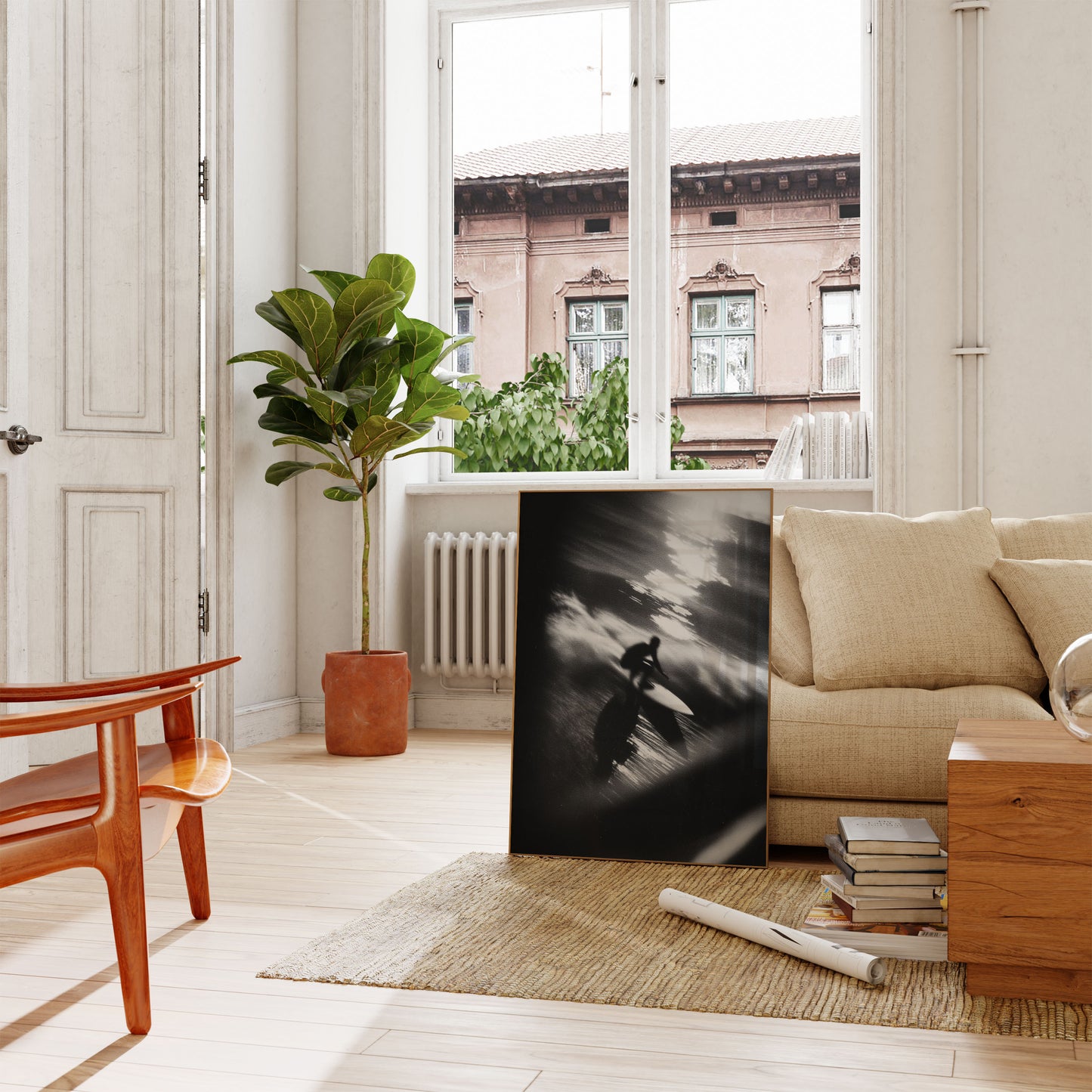 Blurred Motion Surfing Poster