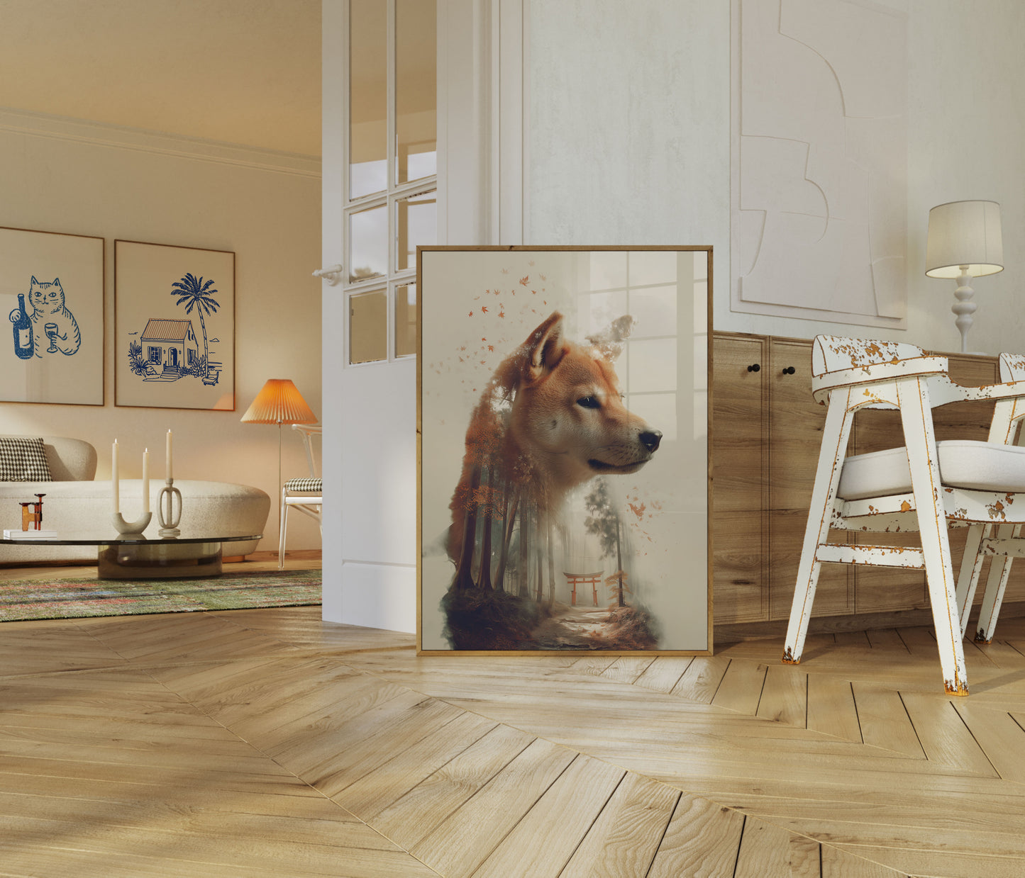 Mystic Shiba Forest Poster