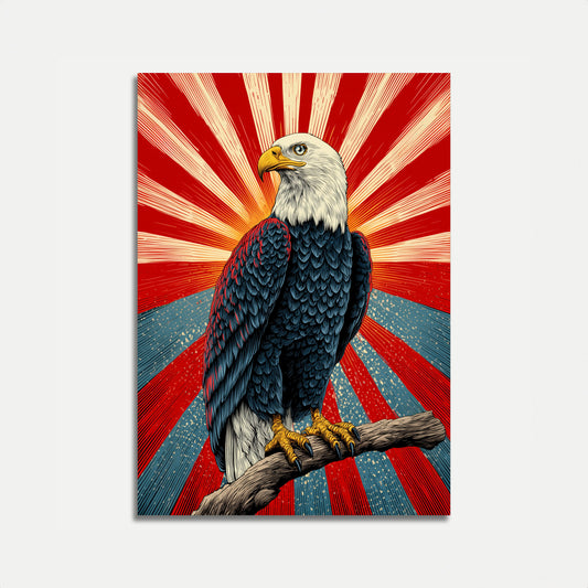 Majestic Eagle Freedom Poster