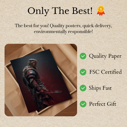 Bloodied Viking Warrior Poster