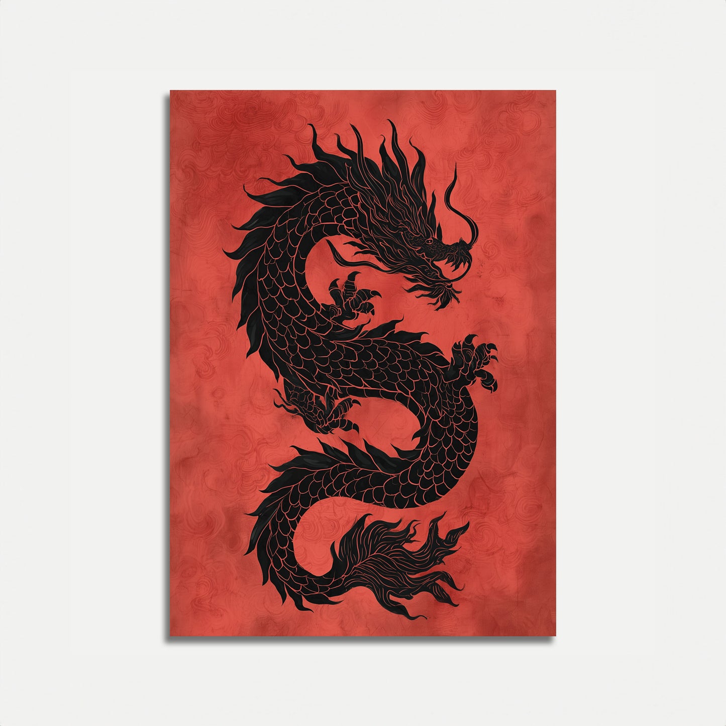 Midnight Dragon Serpent Poster