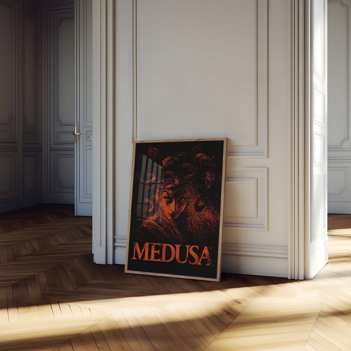 Mythical Medusa Portrait Poster