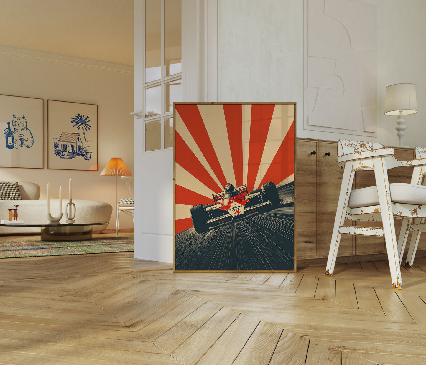 Marlboro Racing Speed Burst Poster