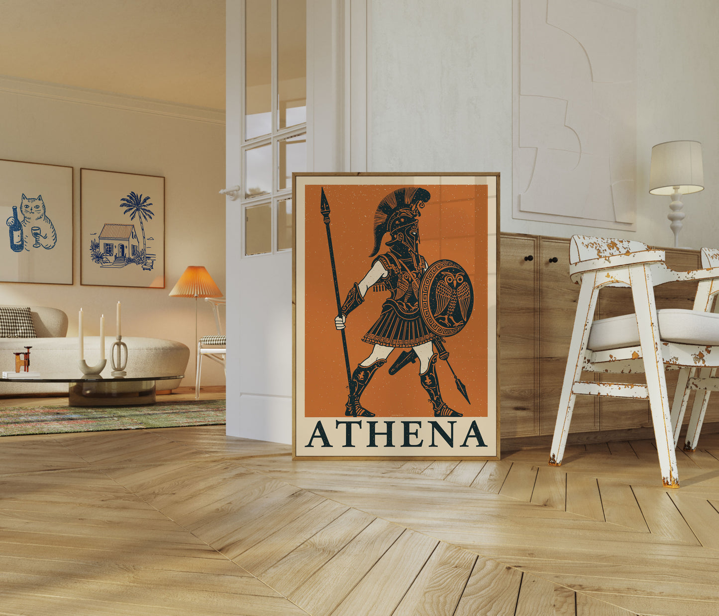 Athene griechische Kriegergöttin Poster