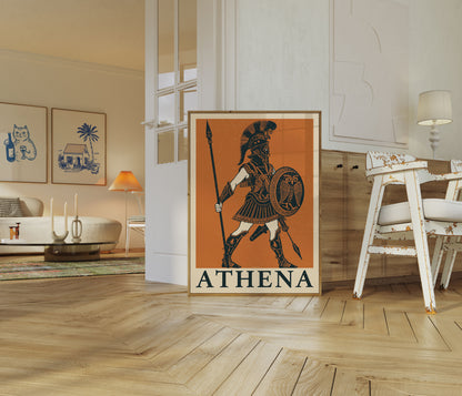 Athene griechische Kriegergöttin Poster