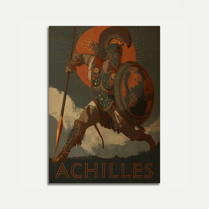 Achilles řecký válečník plakát