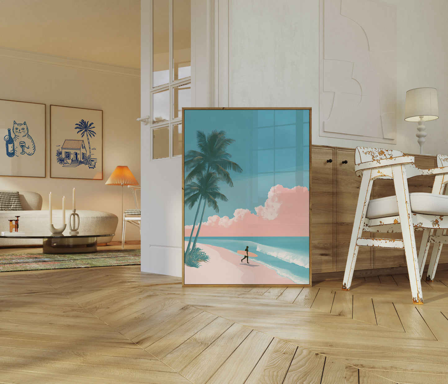 Tropical Surf Paradise Poster