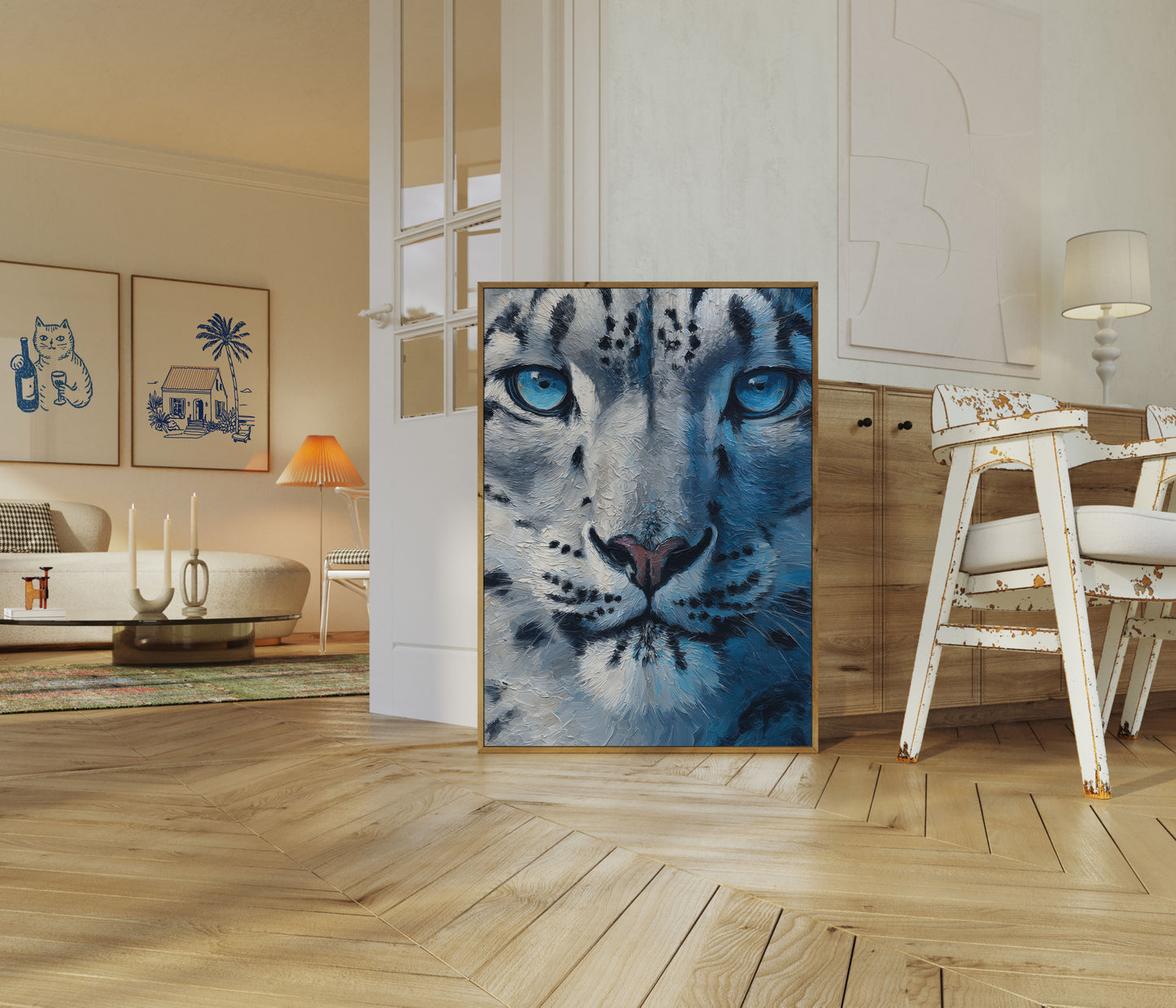 Arctic Sneeuwluipaard Ogen Poster