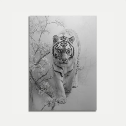 Póster de Majestuoso Tigre en la Naturaleza