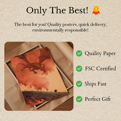 Póster de El ardiente descenso del dragón