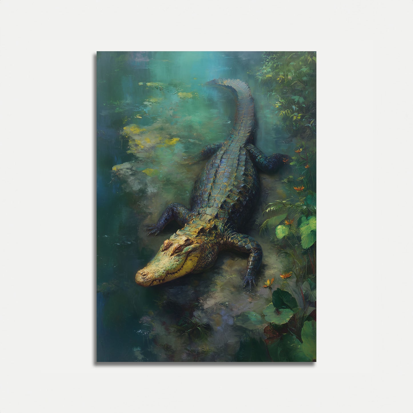 Póster del pantano de depredadores antiguos