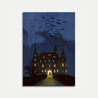 Plakát Hradu Nosferatu v noci