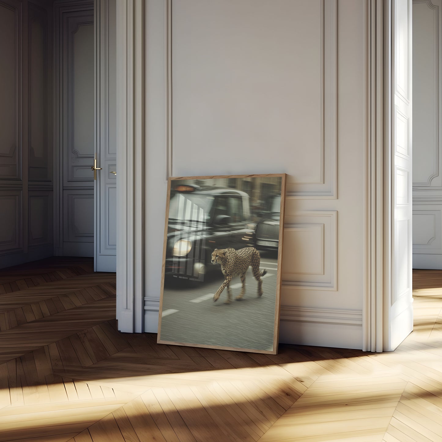 Urban Cheetah Speed Poster