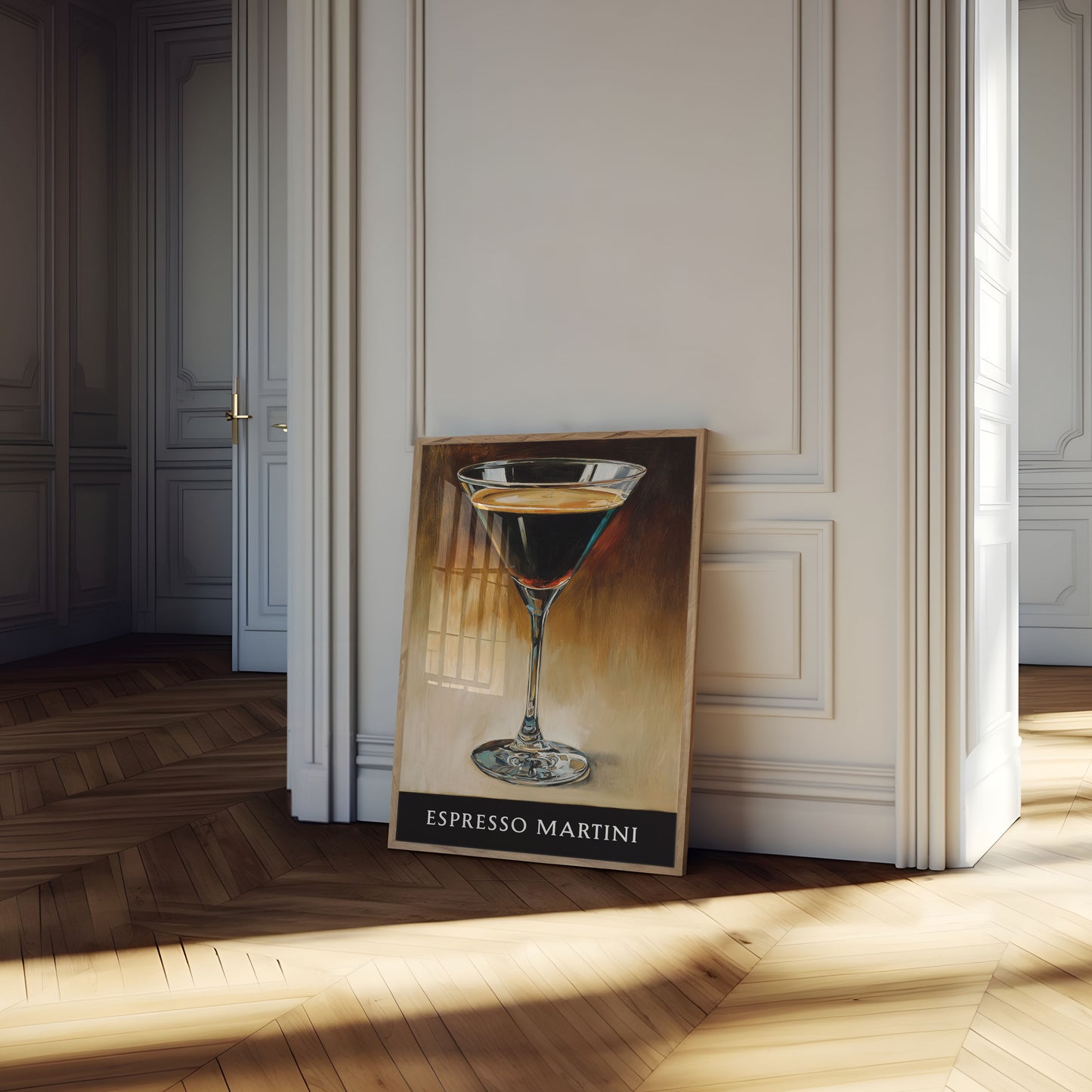 Elegant Espresso Martini Poster