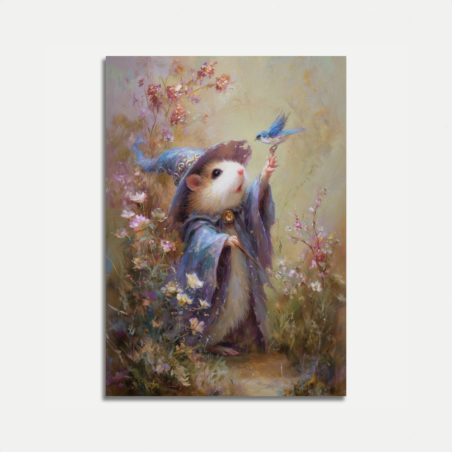 Magische Tovenaar Hamster Fantasie Poster