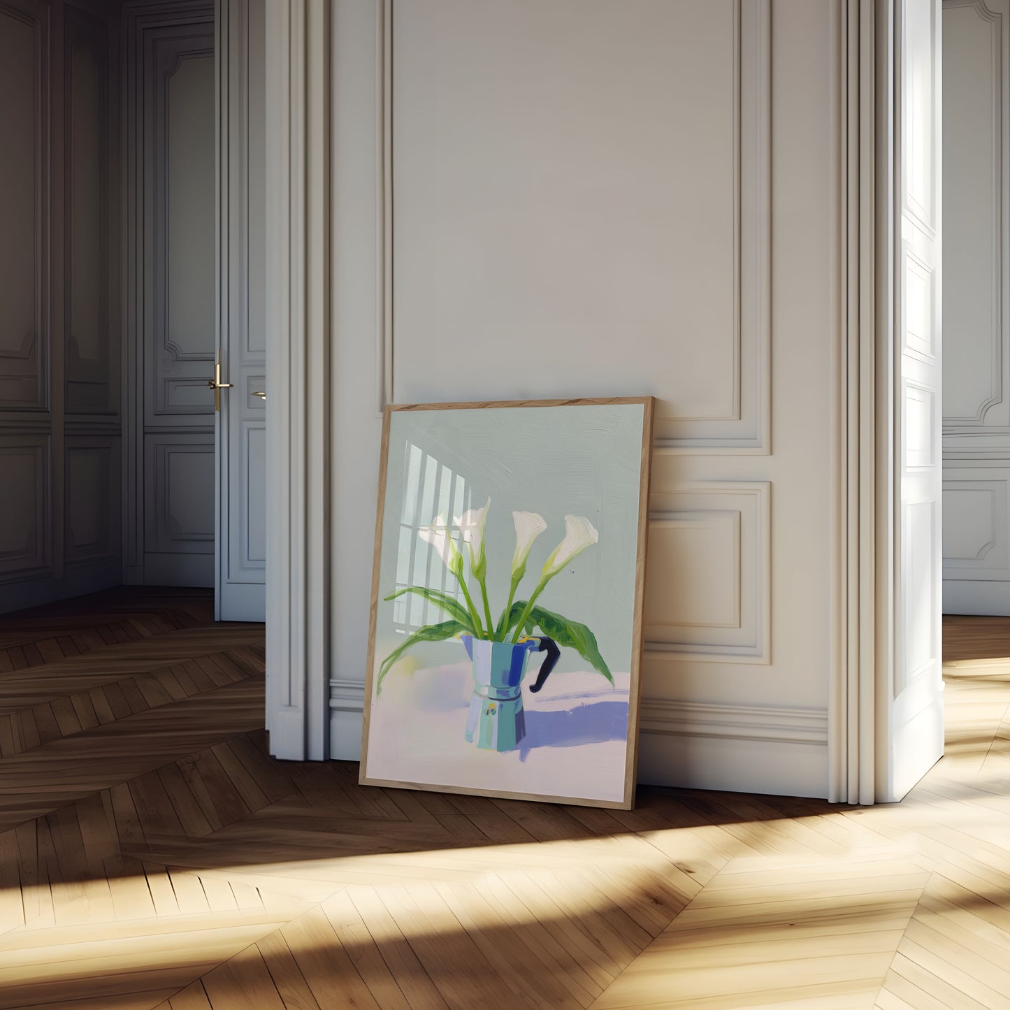 Elegant Calla Lilies in Pastel Poster