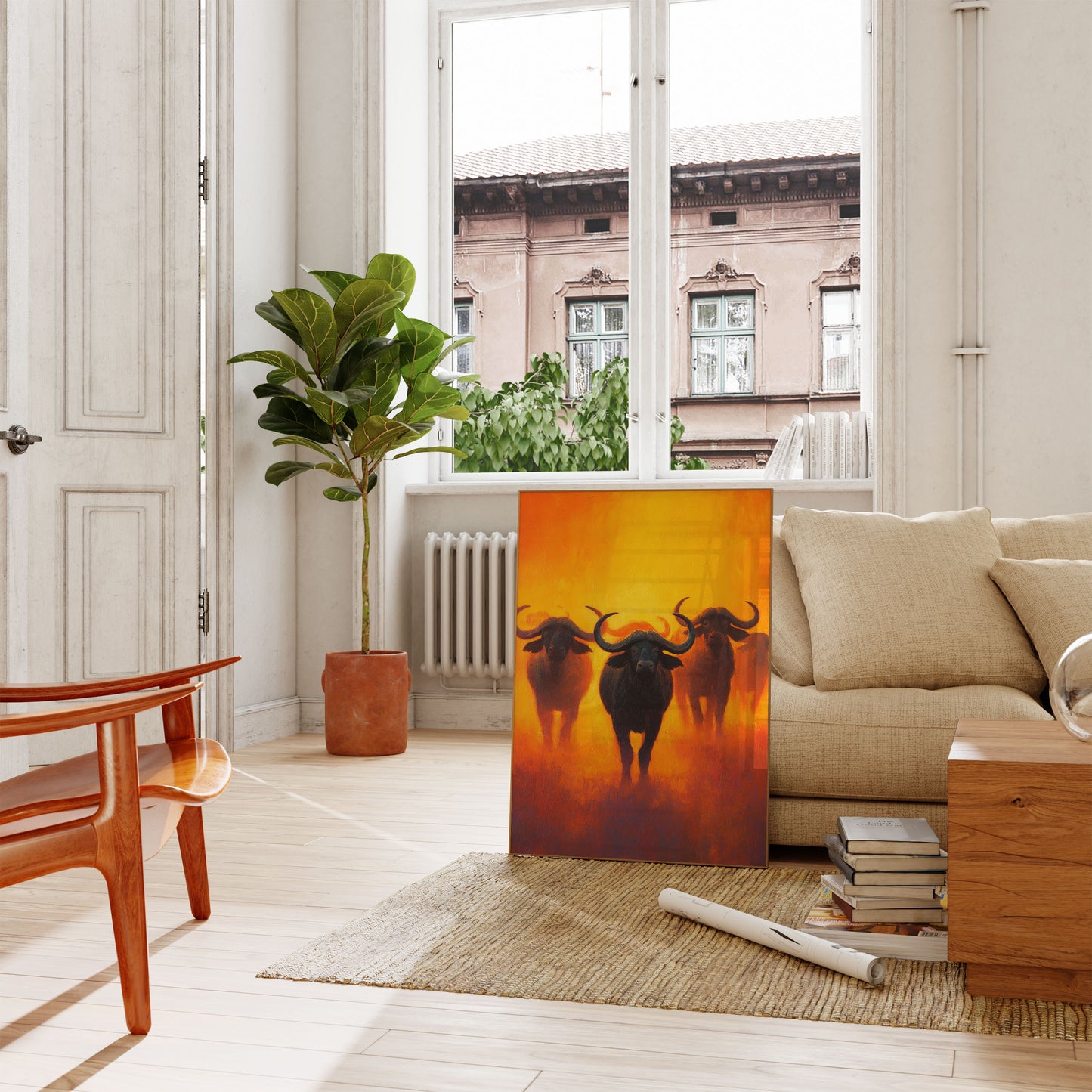 African Buffalo Herd at Sunset Poster

Afrikansk buffelhord vid solnedgång affisch