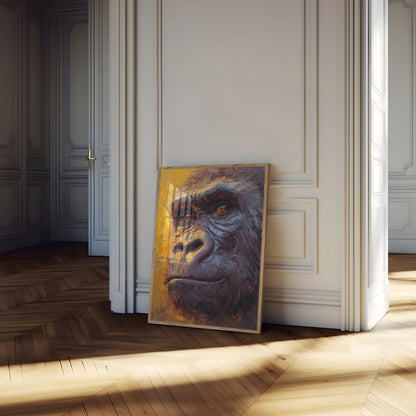 Primaat Portret Olieverfschilderij Poster