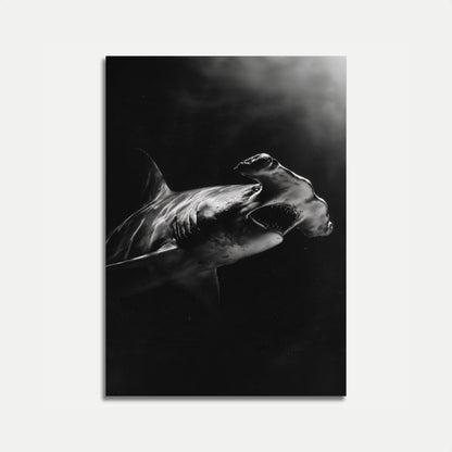Great Hammerhead Shark Dark Poster