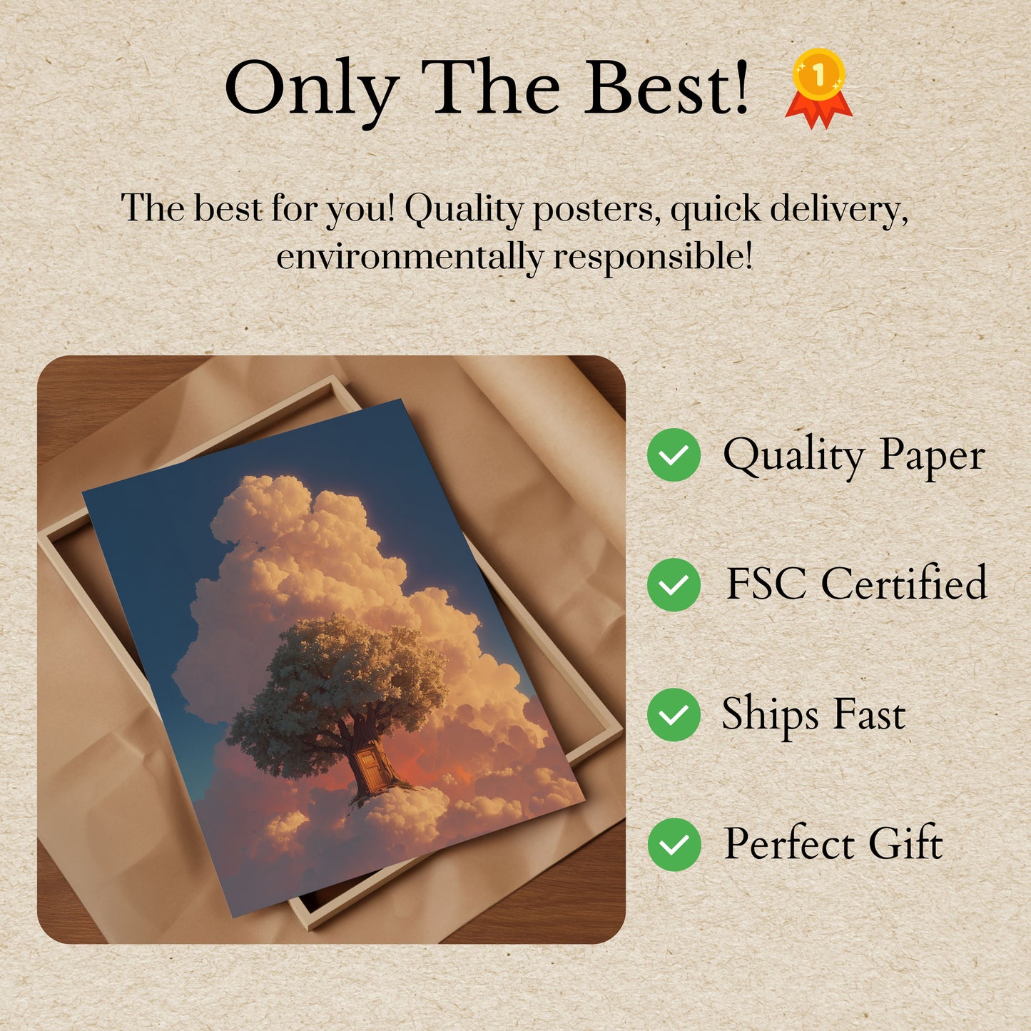 Doorway to the Clouds Poster