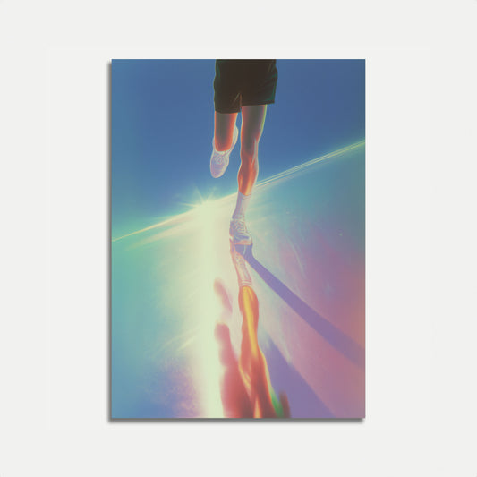Radiant Runner's Journey Poster