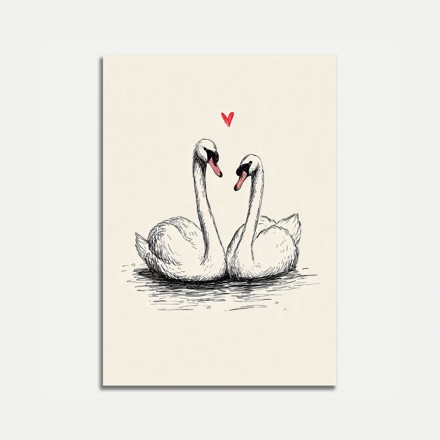 Swans in Love Poster