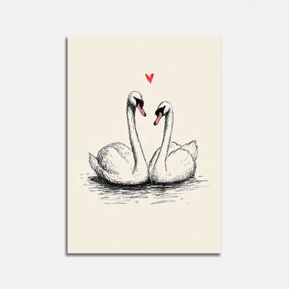 Swans in Love Poster