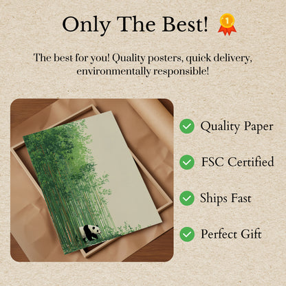 Bamboo Forest Panda Poster
